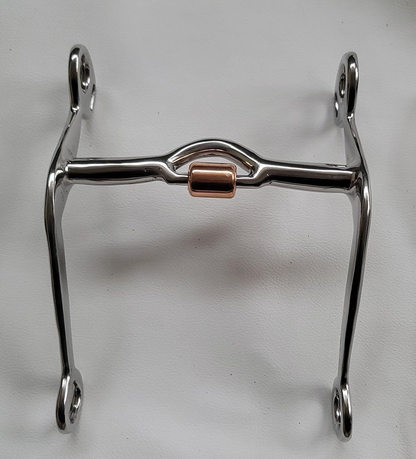 Western SS Med Port Roller Curb Bit