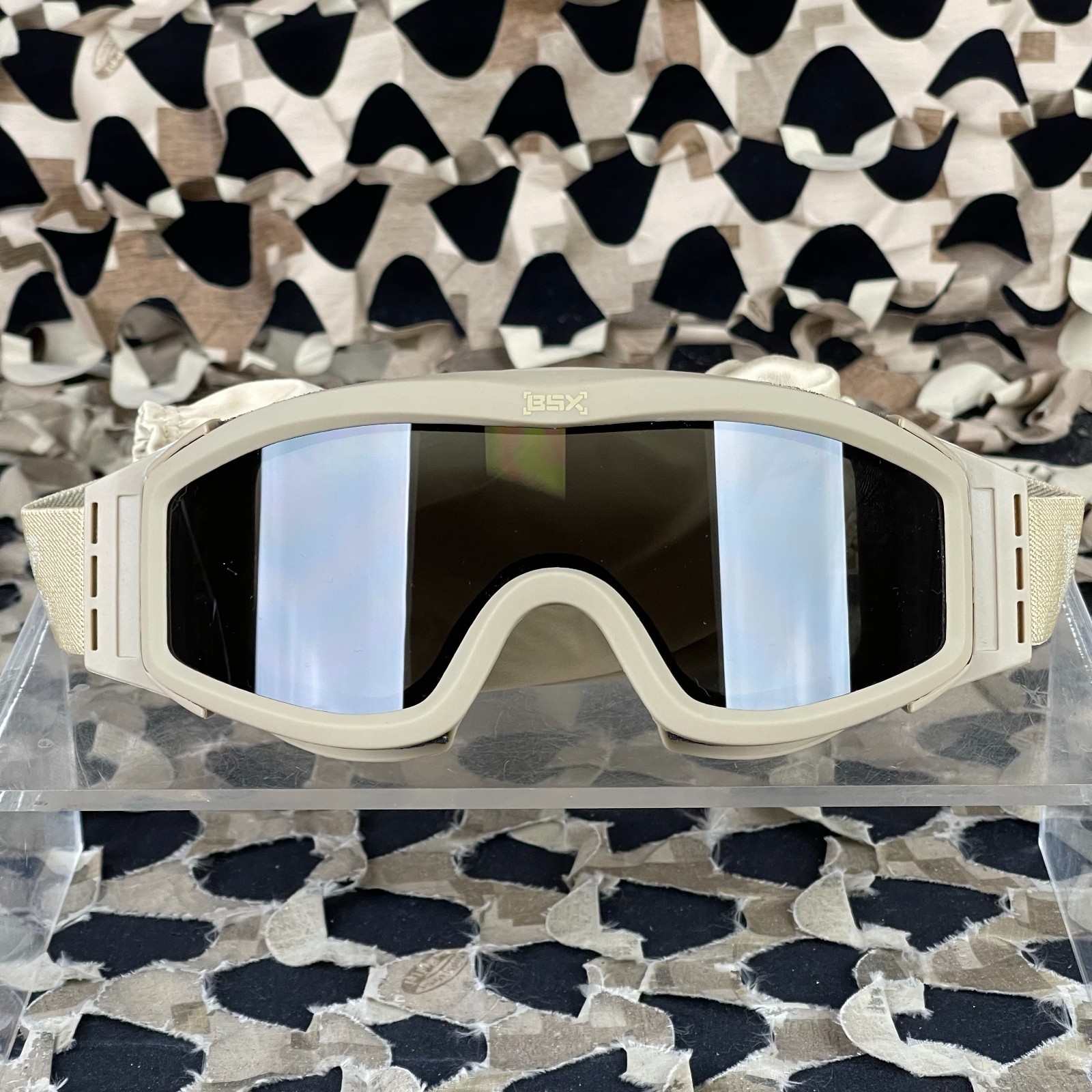 NEW BSX Tango Airsoft Goggle - Thermal w/ Multiple Lenses - Tan