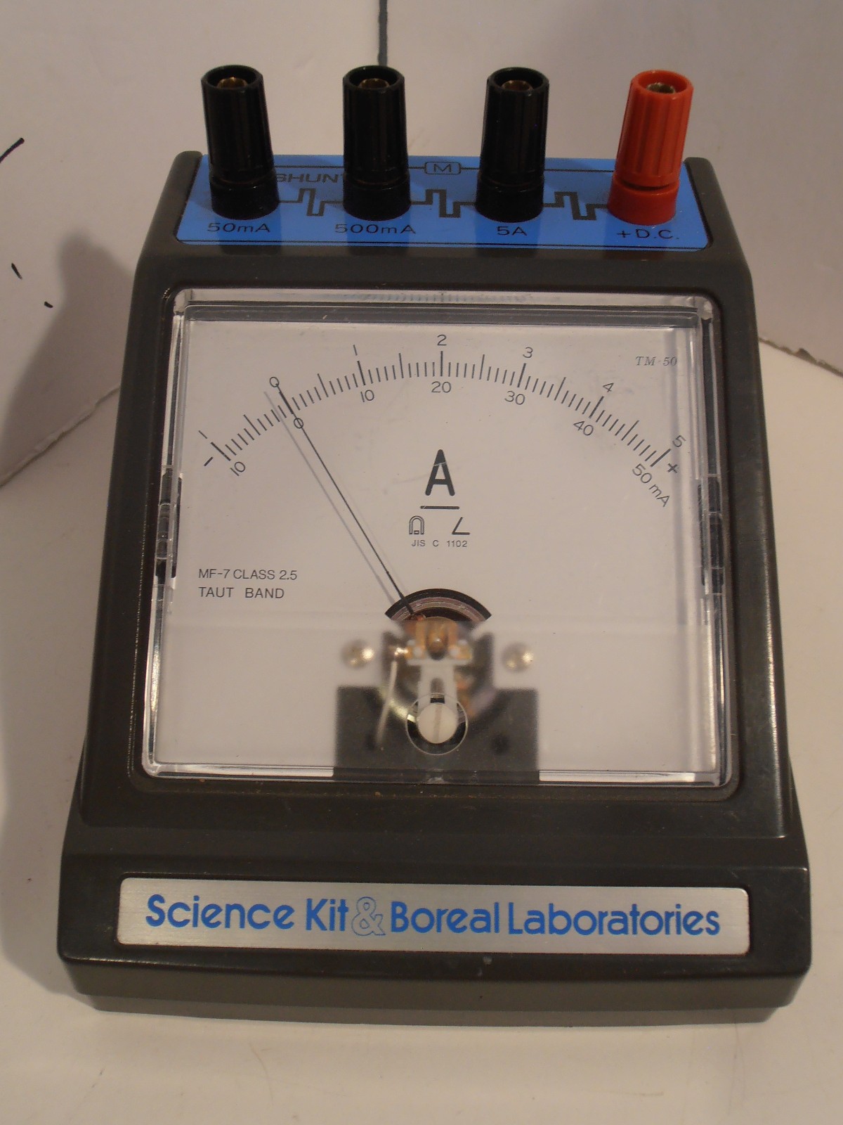Science Kit & Boreal  DC Ammeter-3 Range 50ma/500ma/5A