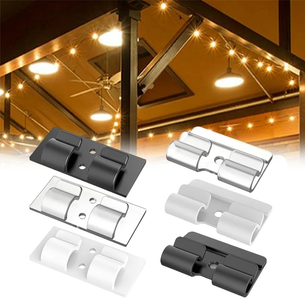 10pcs Christmas Lighting Hanging Hooks Heavy Duty PP String Lights Clips Waterpr