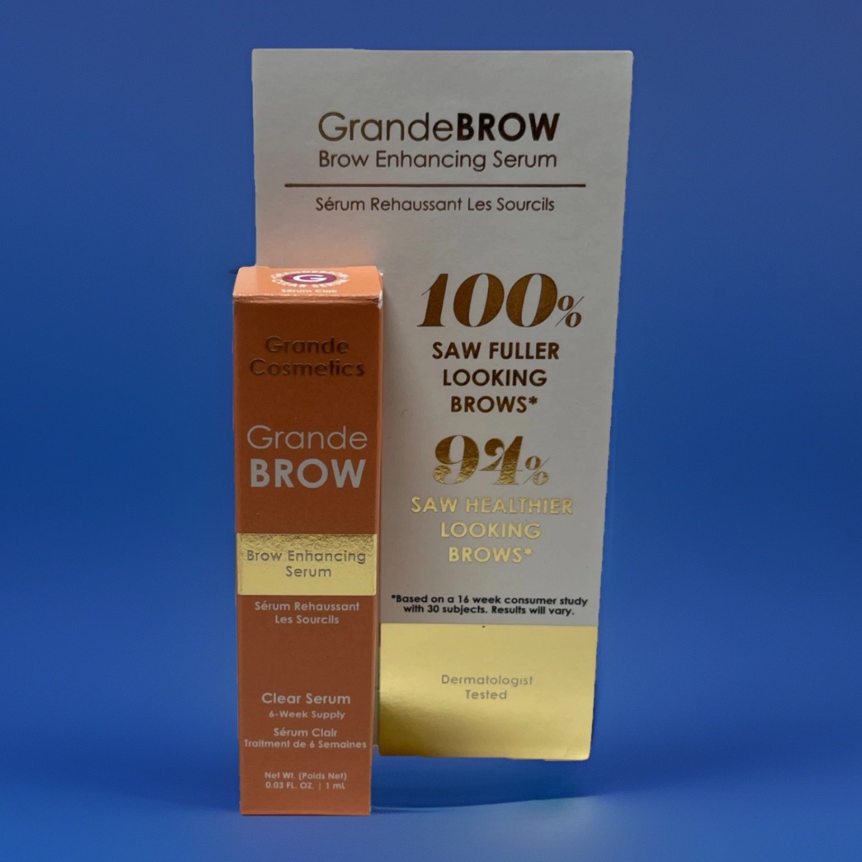 Grande Cosmetics GrandeBROW Brow Enhancing Serum 0.03oz 1mL Clear 6-week Supply