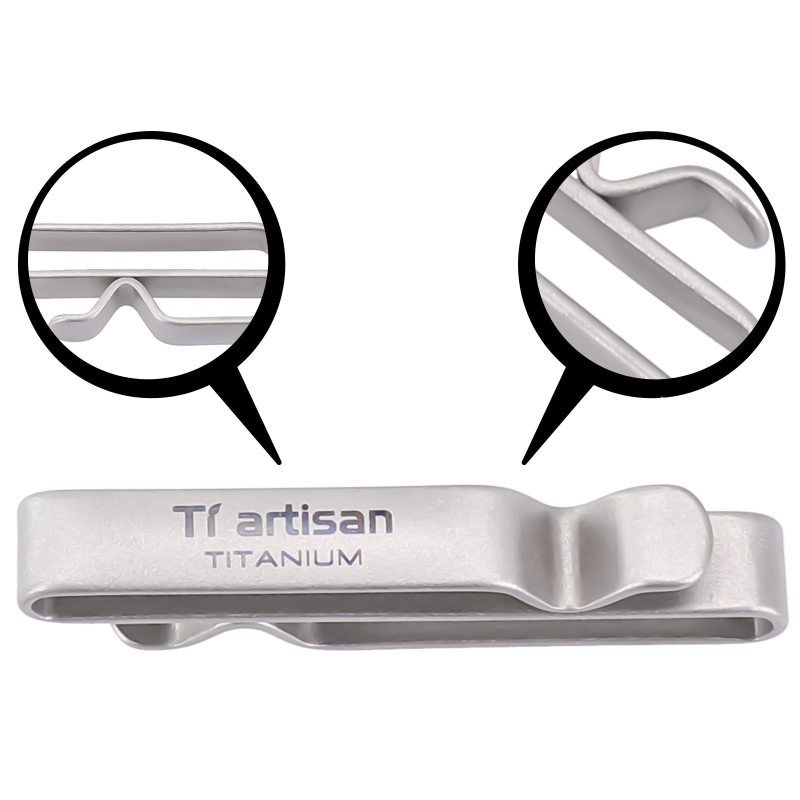 Practical Titanium Keychain Key Ring Holder Rust Resistant and Sturdy Material