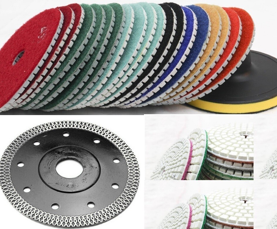 6" granite marble polishing pad 16+Super Thin Ceramic Porcelain QUARTZ Saw Blade