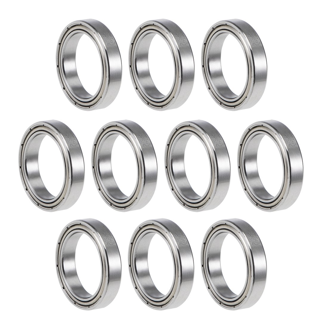 10 x 6702ZZ Deep Groove Ball Bearings Z2 15x21x4mm Double Shielded Chrome Steel