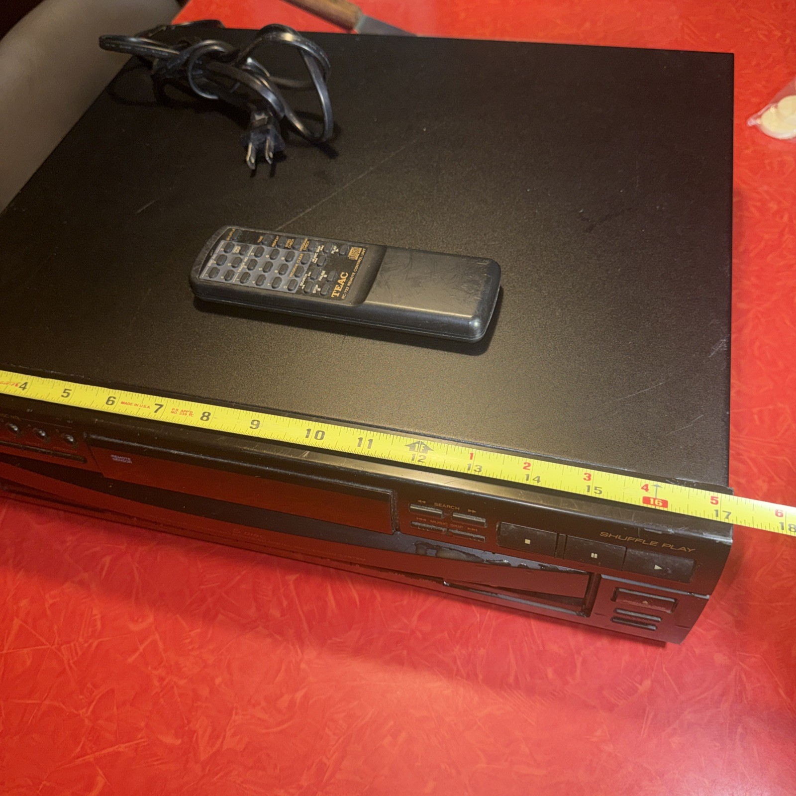 Teac Compact Disc Multi Player 5 Discs Model: PD-D2500 Tested Works Remote 1999