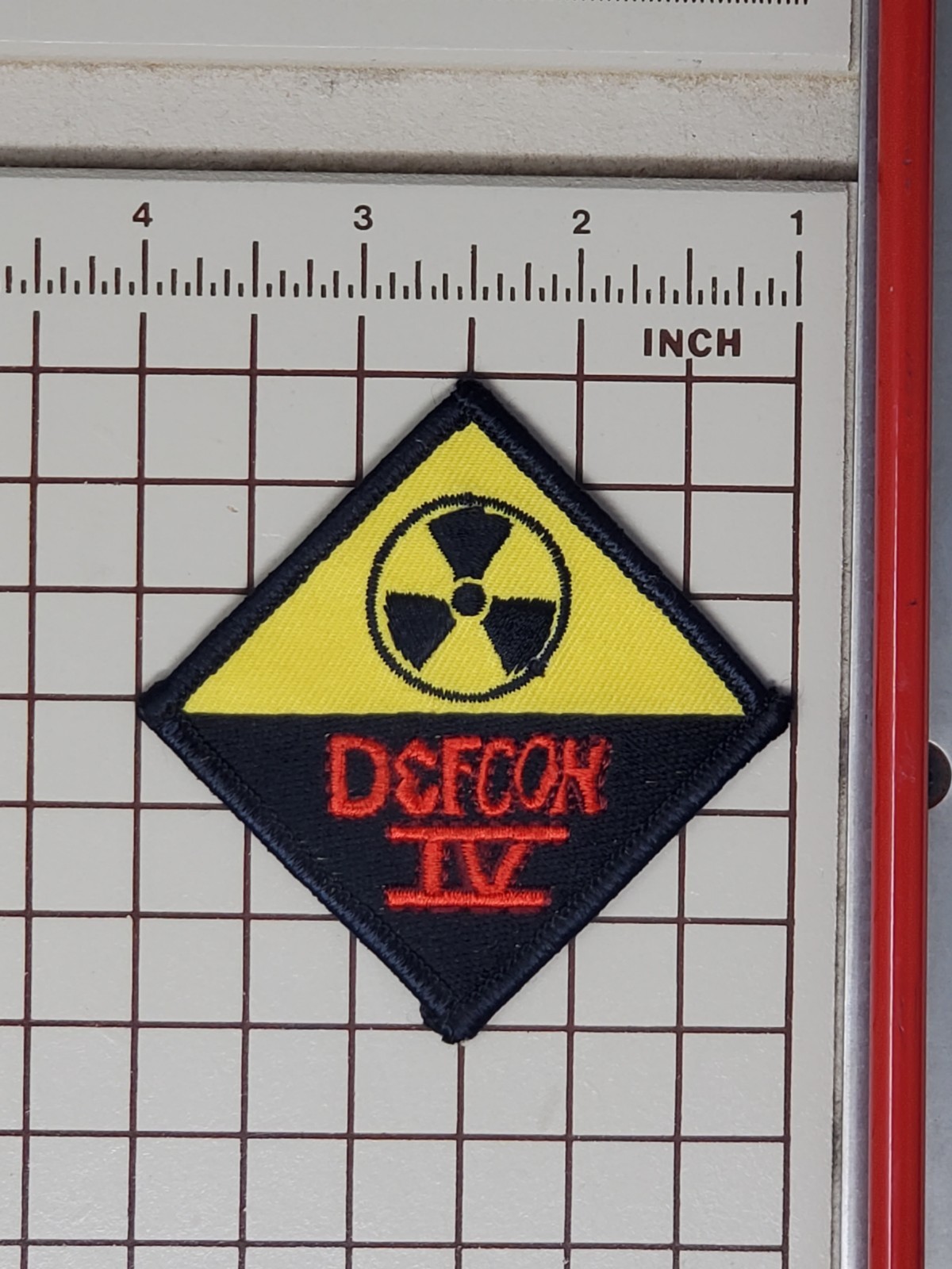 Early 90s Paintball Patch - Deacon IV 4 Nuclear Radioactive