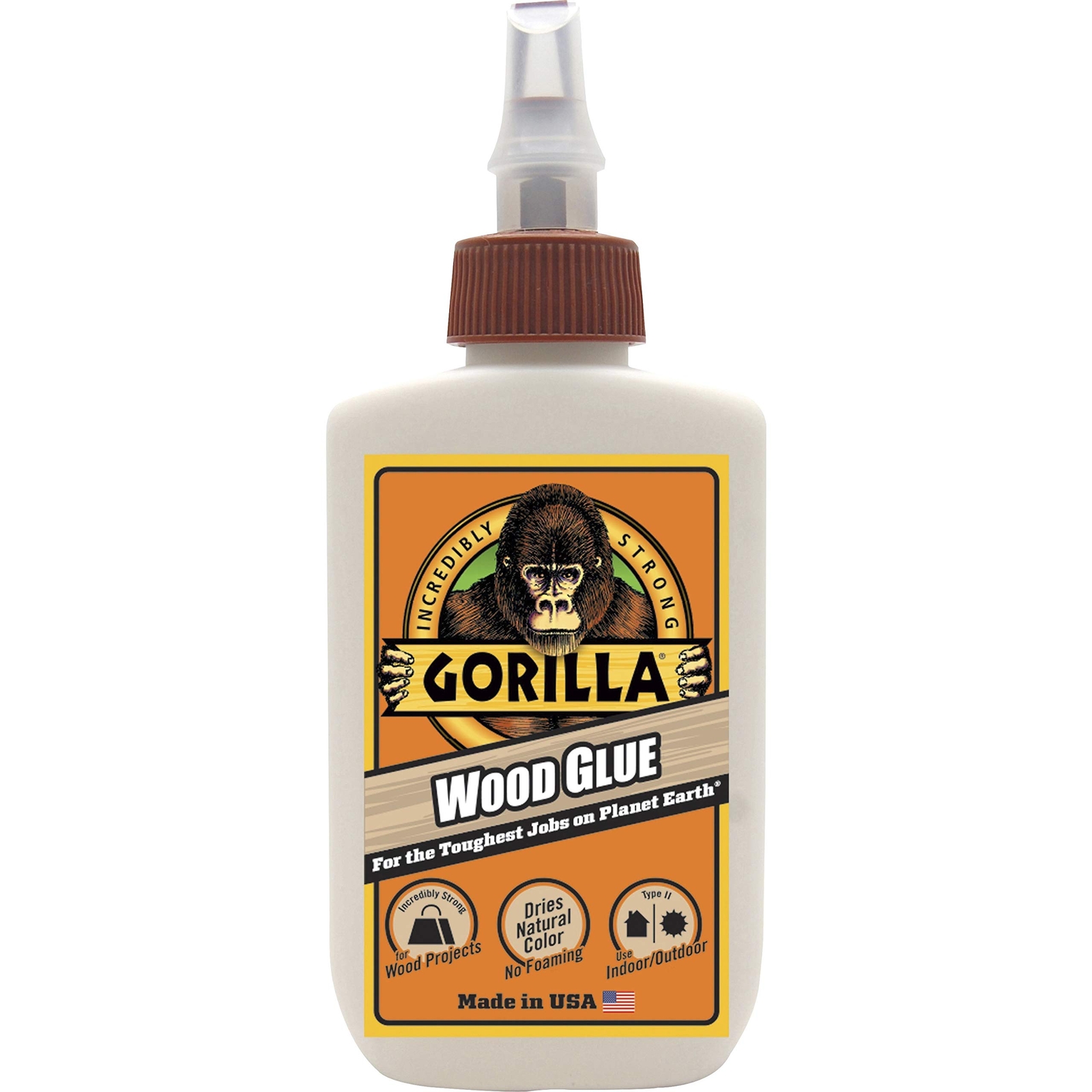 Gorilla Glue Wood Glue, 4 Ounce Bottle, Natural Wood Color (Pack Of 1) (6202003)