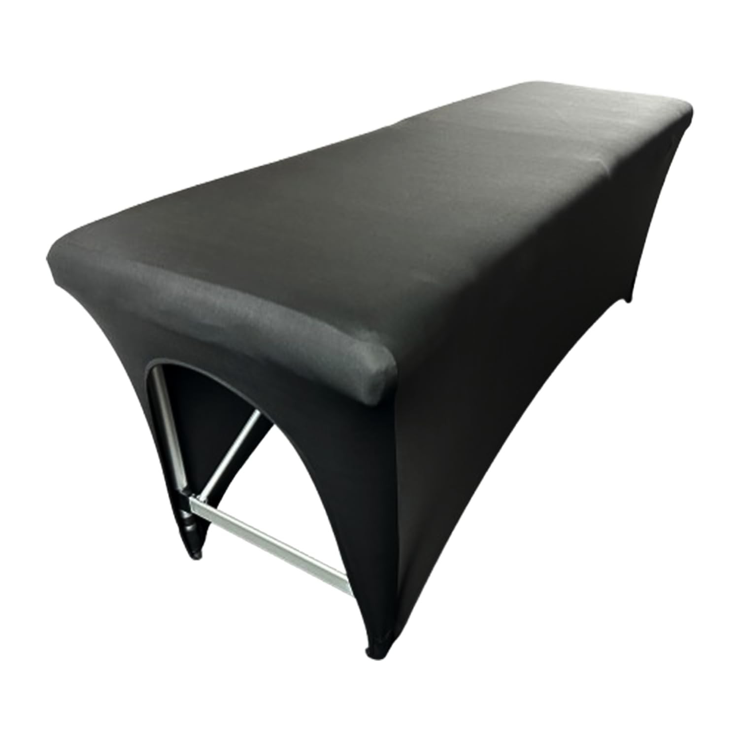 Luxury Black Stretch 6ft Massage Table Cover - Fitted & Machine Washable