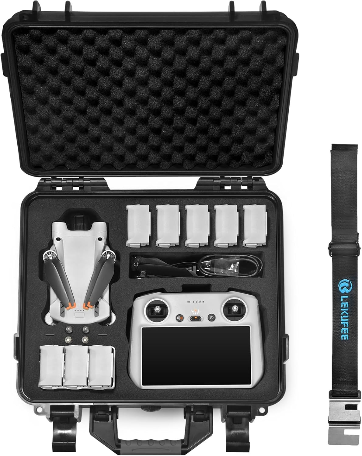 Waterproof Hard Case for DJI Mini 4 Pro,Mini 3 Pro / 3 Drone,Dji RC 2, RC N3 / N
