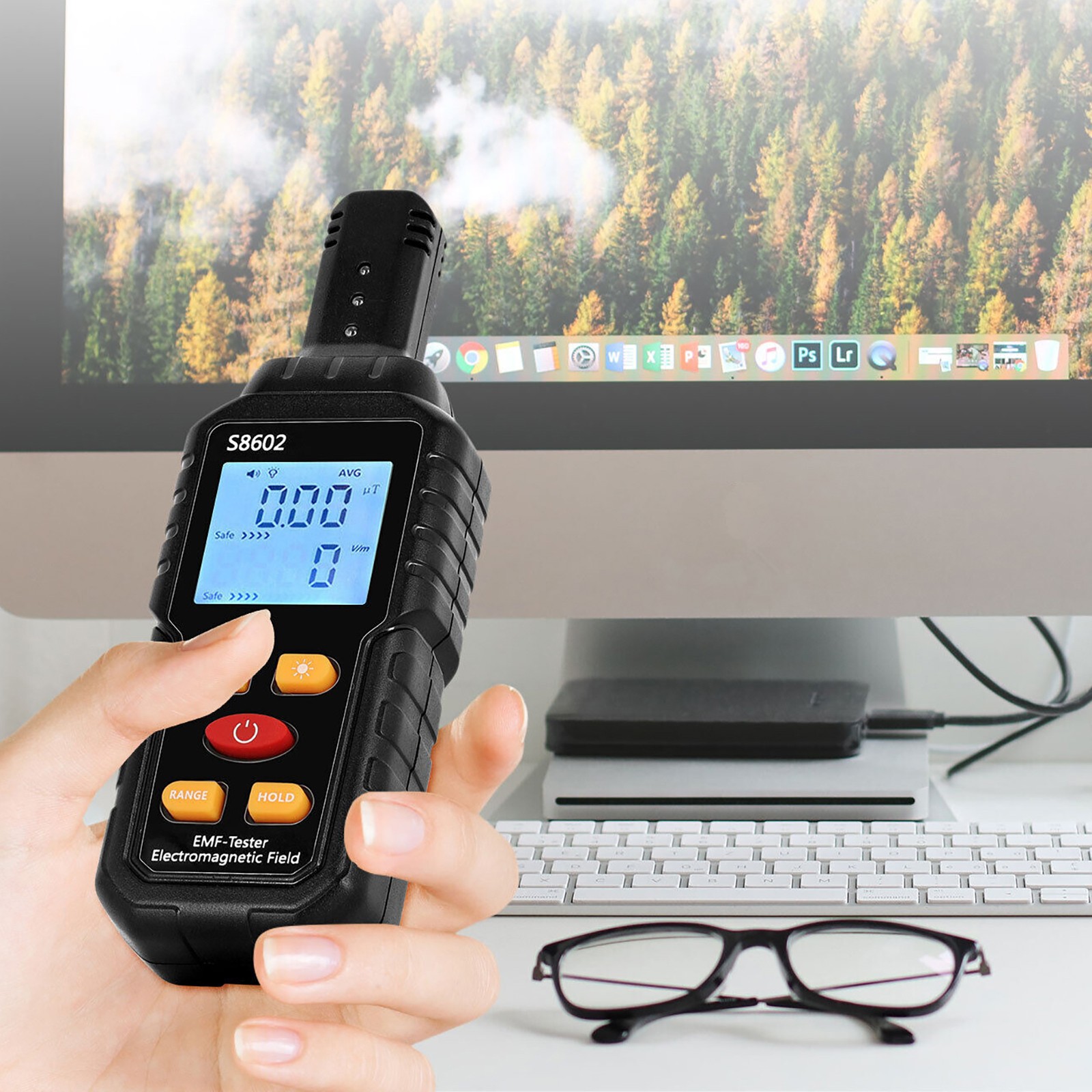 Radiation Detector 3 In 1 Dosimeter Electromagnetic Tester Tool