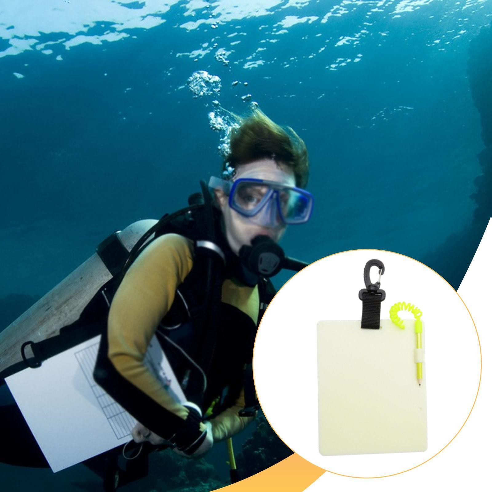 Diving Writing Slate with Clip Underwater Writing Board