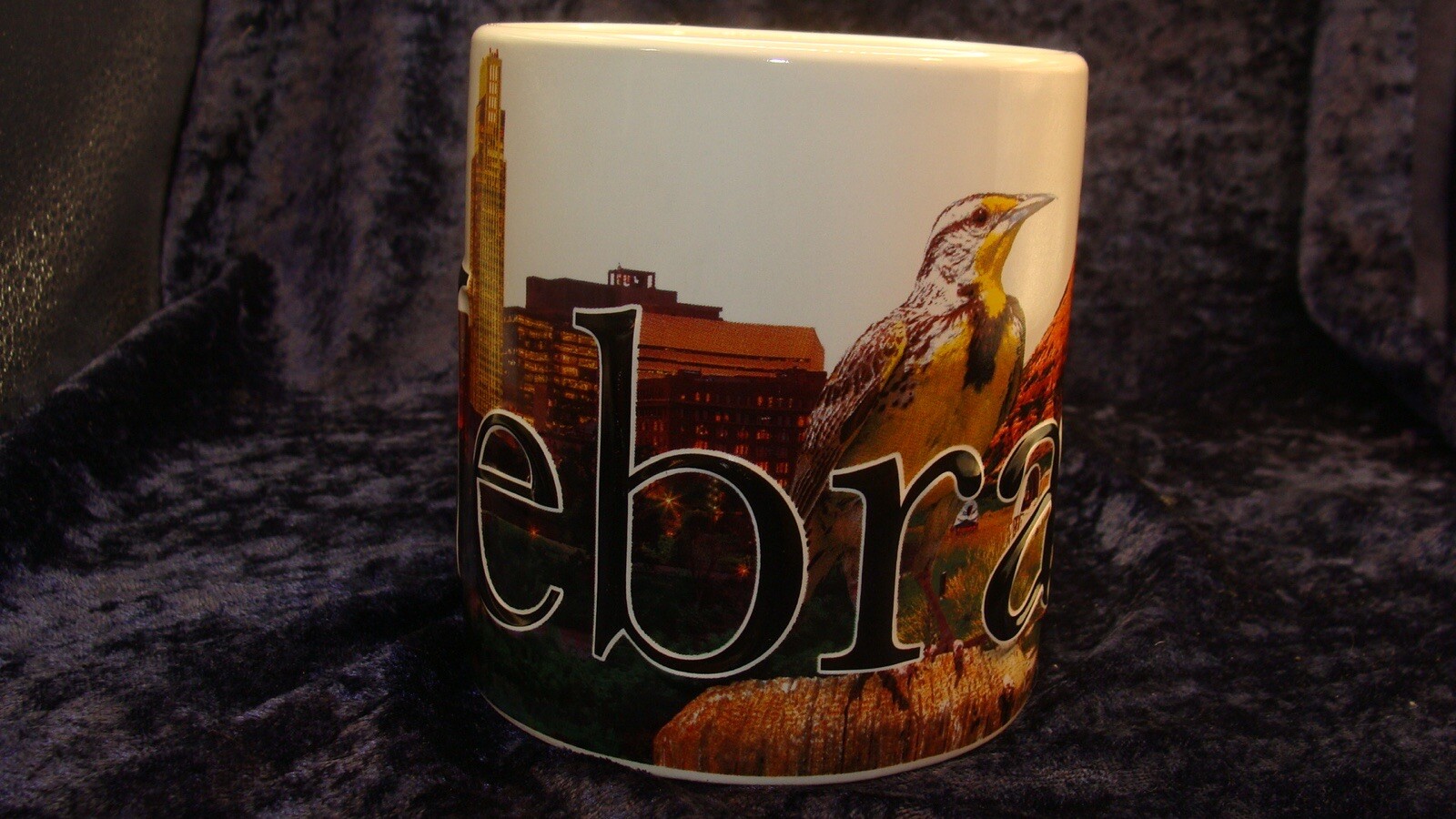 NEBRASKA MUG ~ Embossed & 3D ~ 2022 ~ 4” ~ EXCELLENT CONDITION ~