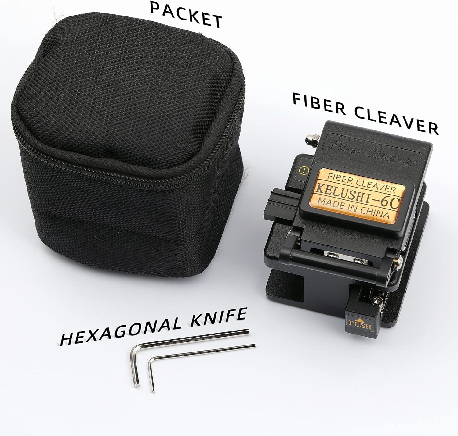 Fiber Cleaver Ftth Fiber Optic Tools High Precision 6C Cable Cutting Fiber Op...