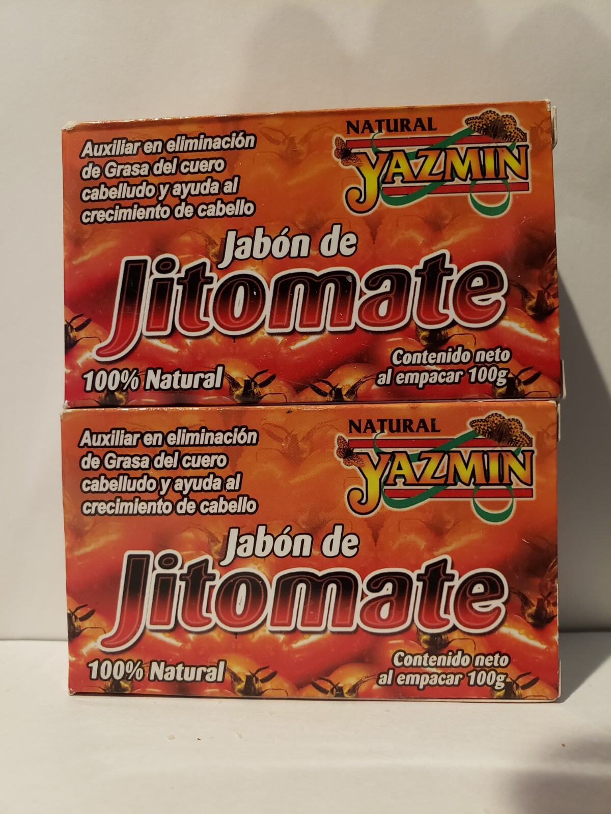 JABON DE JITOMATE TOMATOE SOAP (2 Pack) Elimina Grasa,Crece Cabello 100% Natural