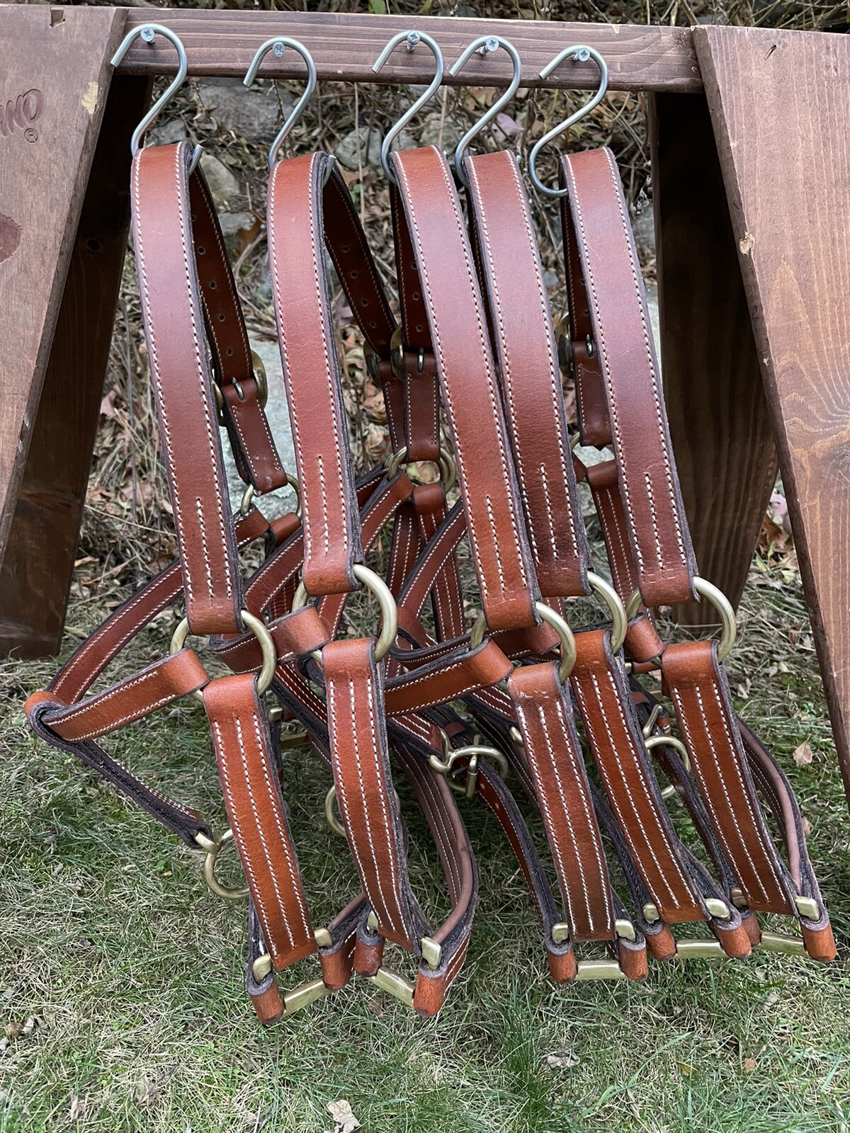 Leaders Worldwide Draft Leather Halter!