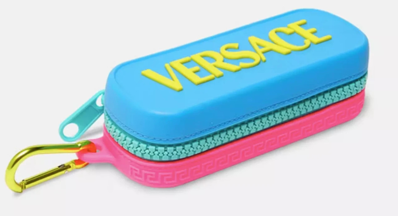 NEW VERSACE KIDS LIMITED AUTHENTIC EYEGLASSES SUNGLASSES CASE ONLY RUBBER