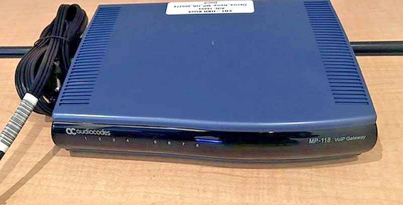 AudioCodes MediaPack MP118 MP-118/8FXS/3AC 8-Port Analog VoIP Gateway SIP T.38