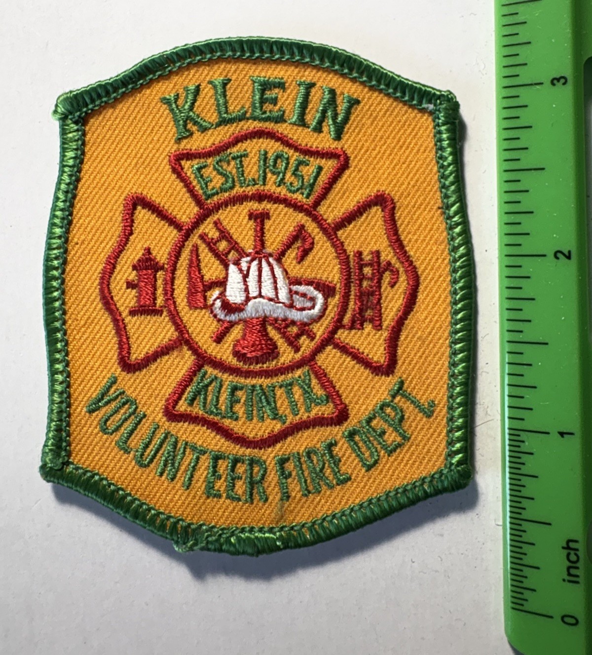 Klein Texas Volunteer Fire Department Patch