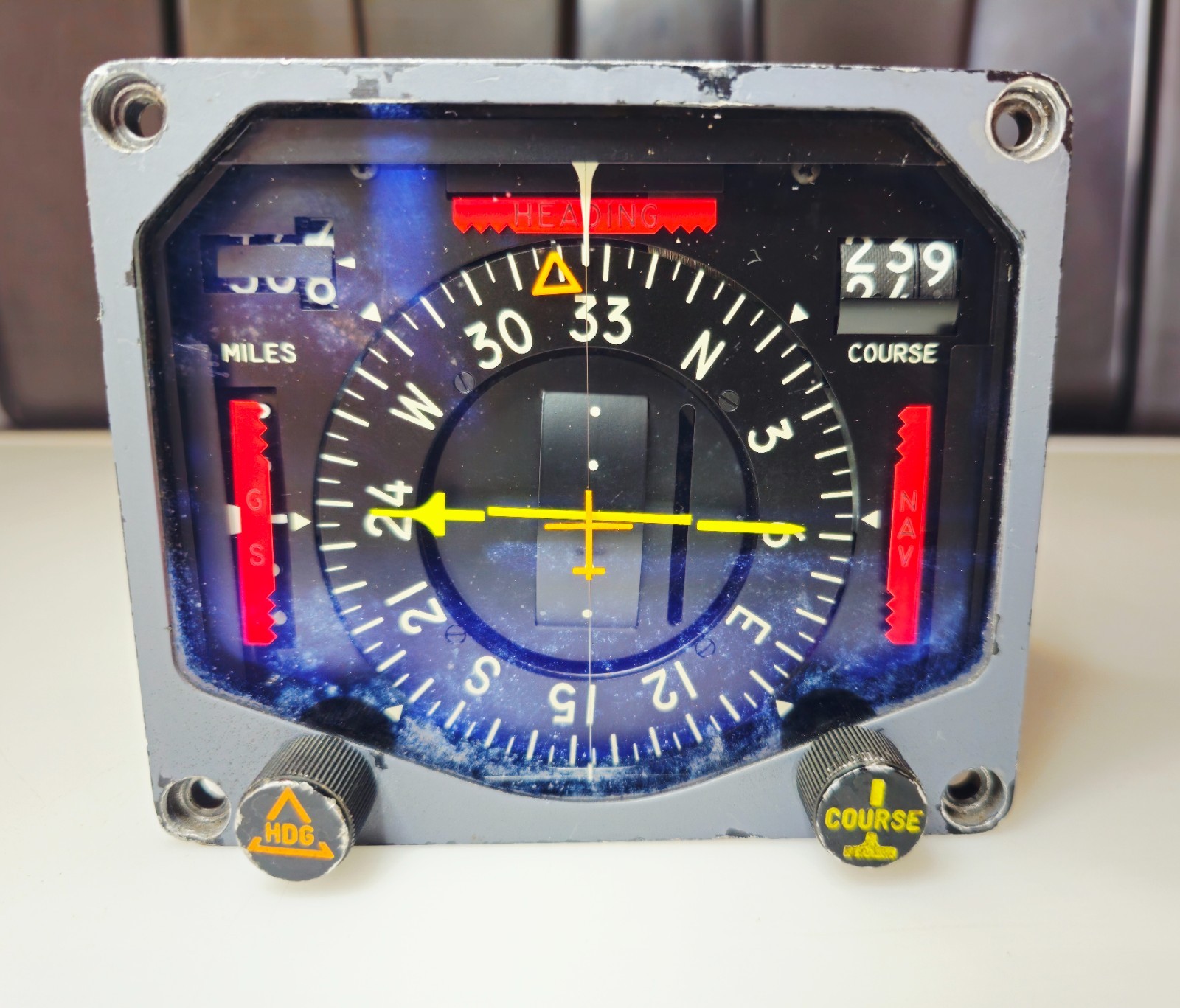 Collins 331A-8G Course Indicator 772-5370-003 Aircraft Avionics Instrument