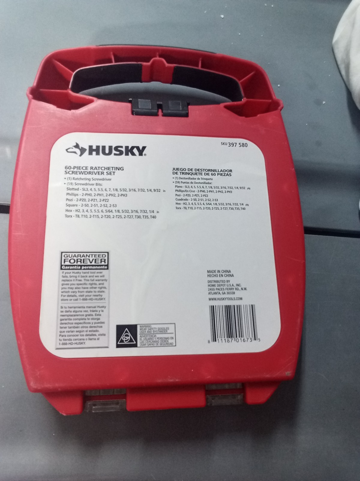 Husky Screwdriver Set, Open But New