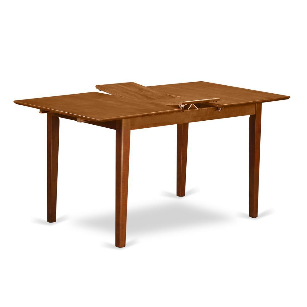 7 PC Kitchen Tables and chair set Table with a 12in Leaf and 6 ...