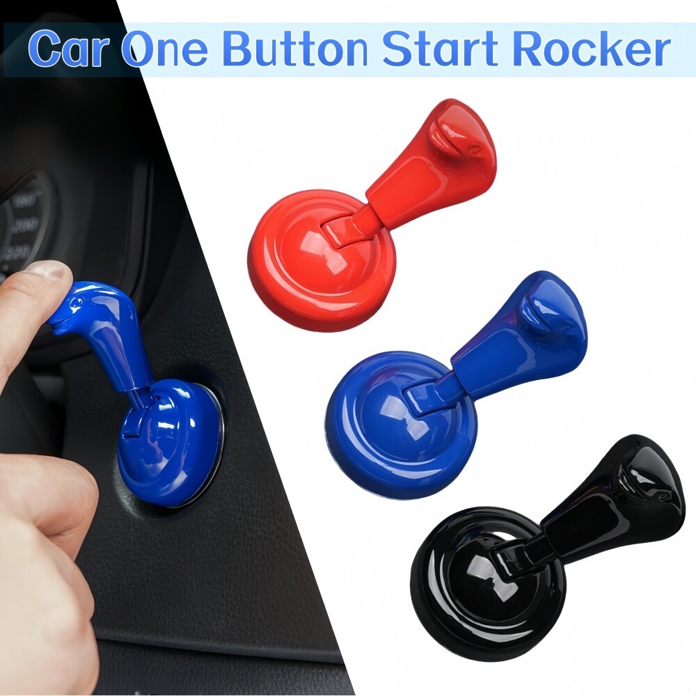 Car Push to Start Ball Rocker One Button Engine Start Stop Lever Cover Joystick