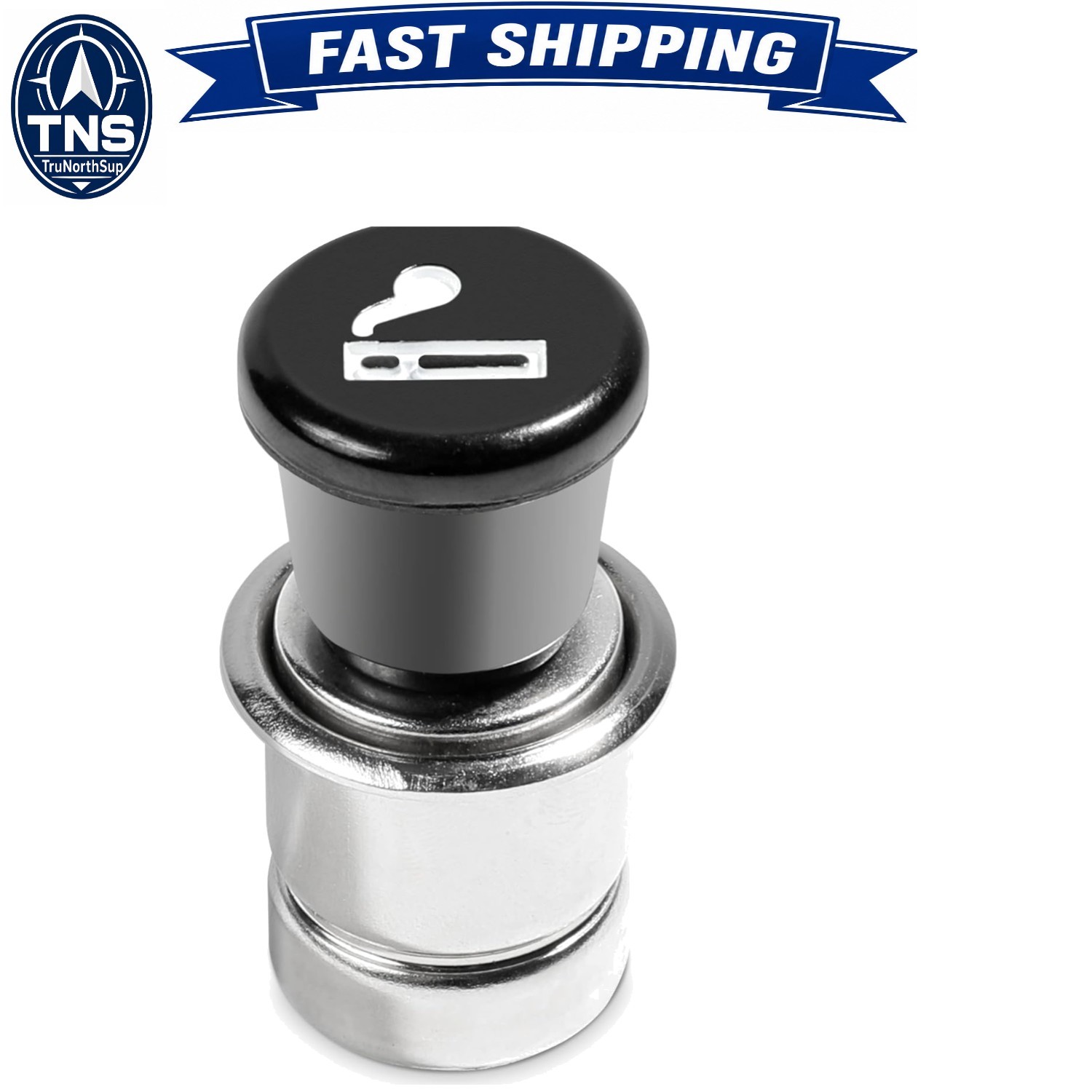 Pop-Out Car Cigarette Lighter 12V Plug Replacement Auto Accessory Fits Most V...