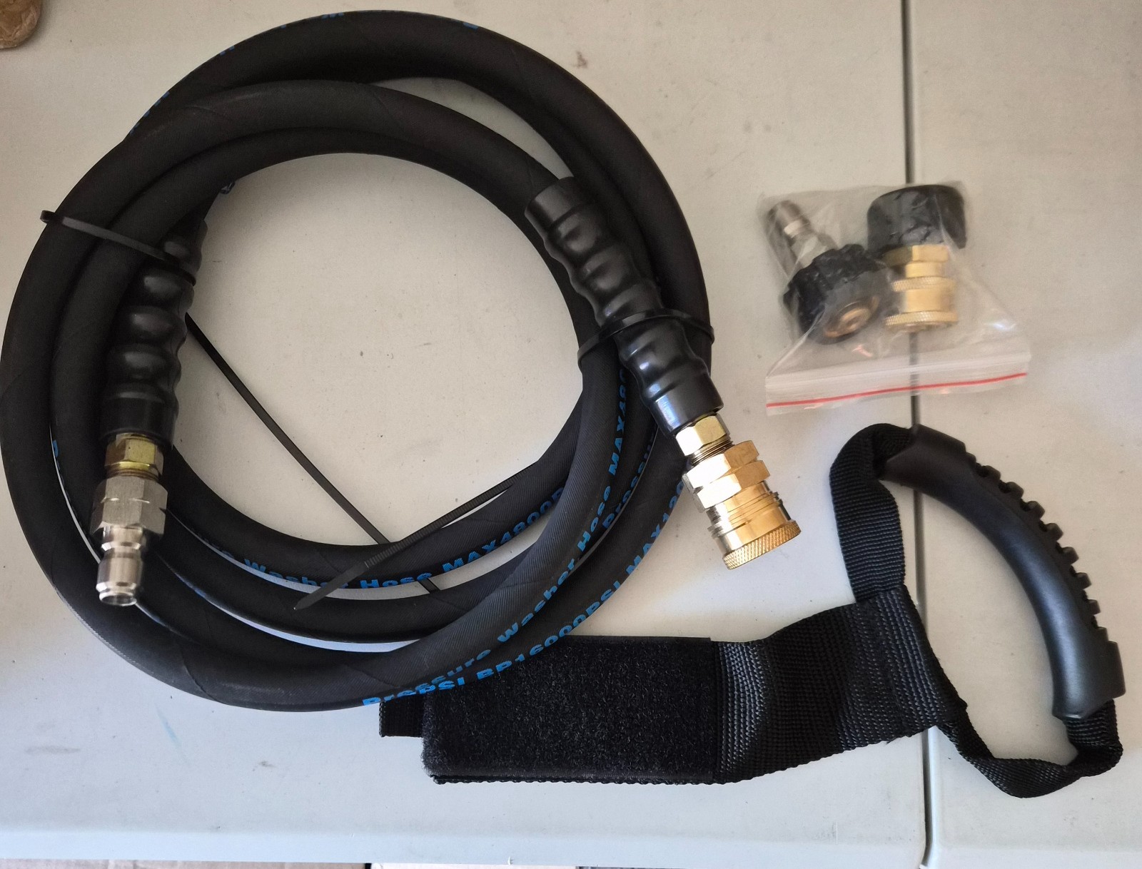 POHIR 10FT Pressure Washer Whip Hose 4800psi 3/8'' Steel Wire Braided