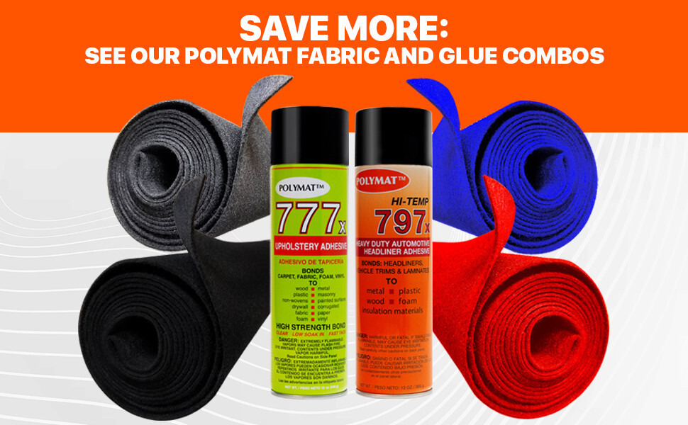 (1) 12oz Can of Polymat 777 Glue SPRAY ADHESIVE