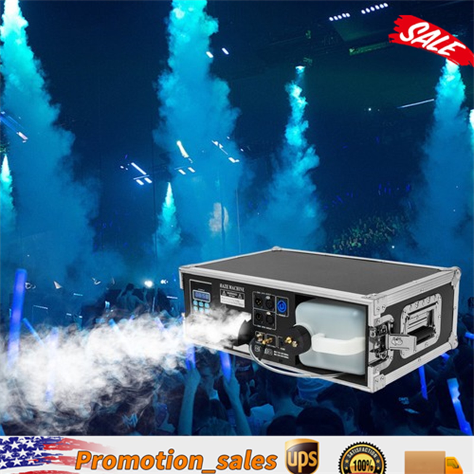 1130W Stage Mist Haze Machine 3L w/ Flight Case Package DJ Stage Effect Hazer