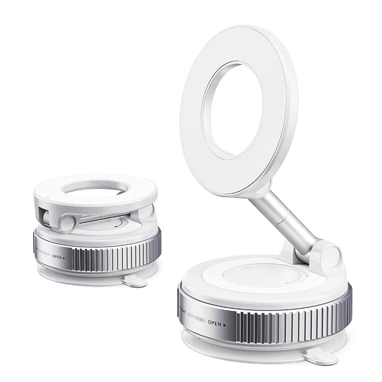 360?? Adjustable Magnetic Vacuum Suction Cup Car Phone Holder Mount for MagSafe