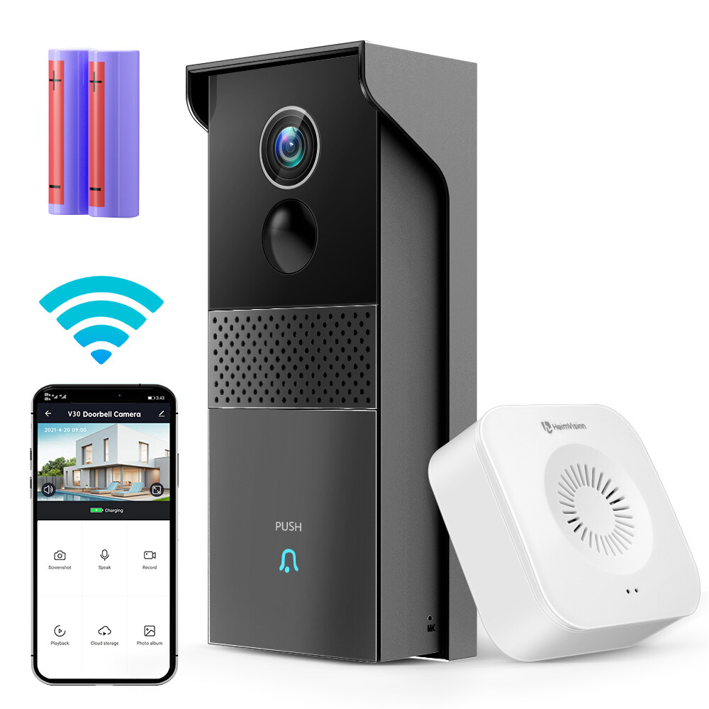 HeimVision Smart Wireless WiFi Ring Doorbell Intercom Video Cam Door Bell Chime