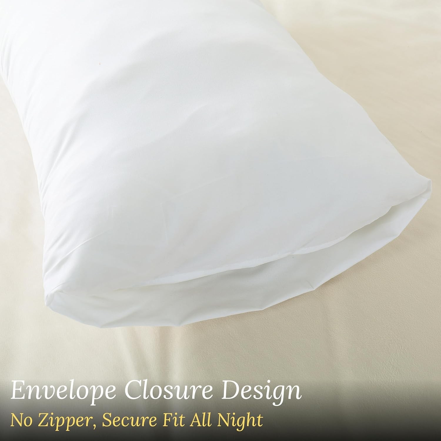 Evolive Ultra Soft Brushed Microfiber Standard Size 20"x30" Pillowcases Pair Set