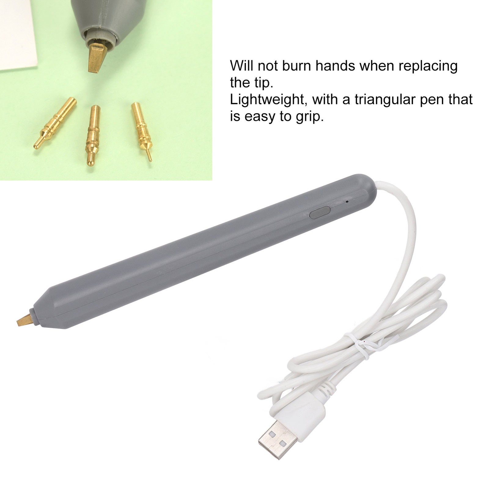 Hot Foil Pen USB Heat Foil Stamping Embossing Pen ABS Crafting Tool For Drawing