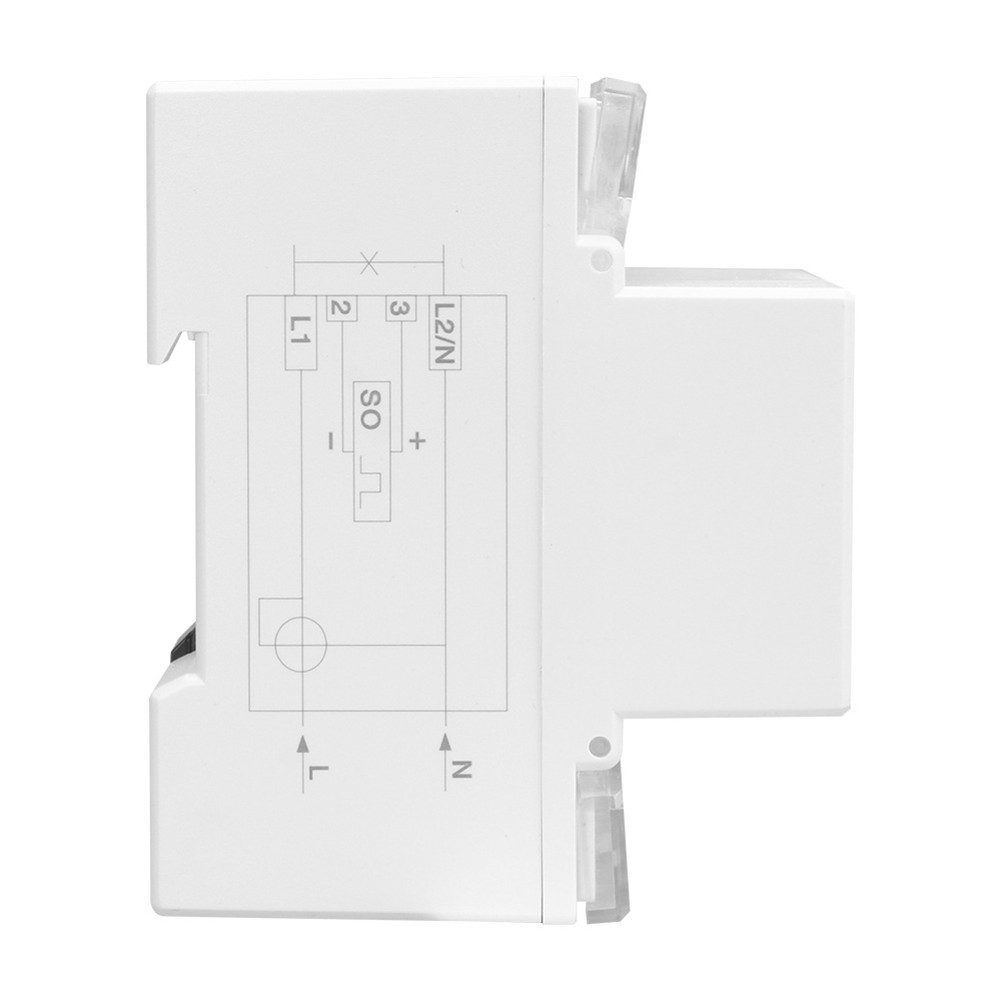 Din Rail Mounted Energy Meter 220V 100A with Enhanced Accuracy for Users