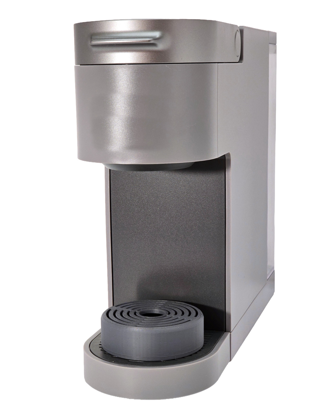 Anti-Splash Adjustable Coffee Cup Riser Accessory for K-Cup Coffee Makers Gray