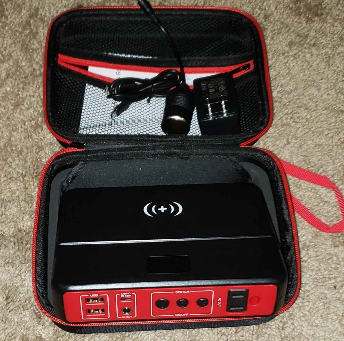 Open Box Portable Power Bank with AC Outlet, 83Wh/22500mAh 110V/85W Portable