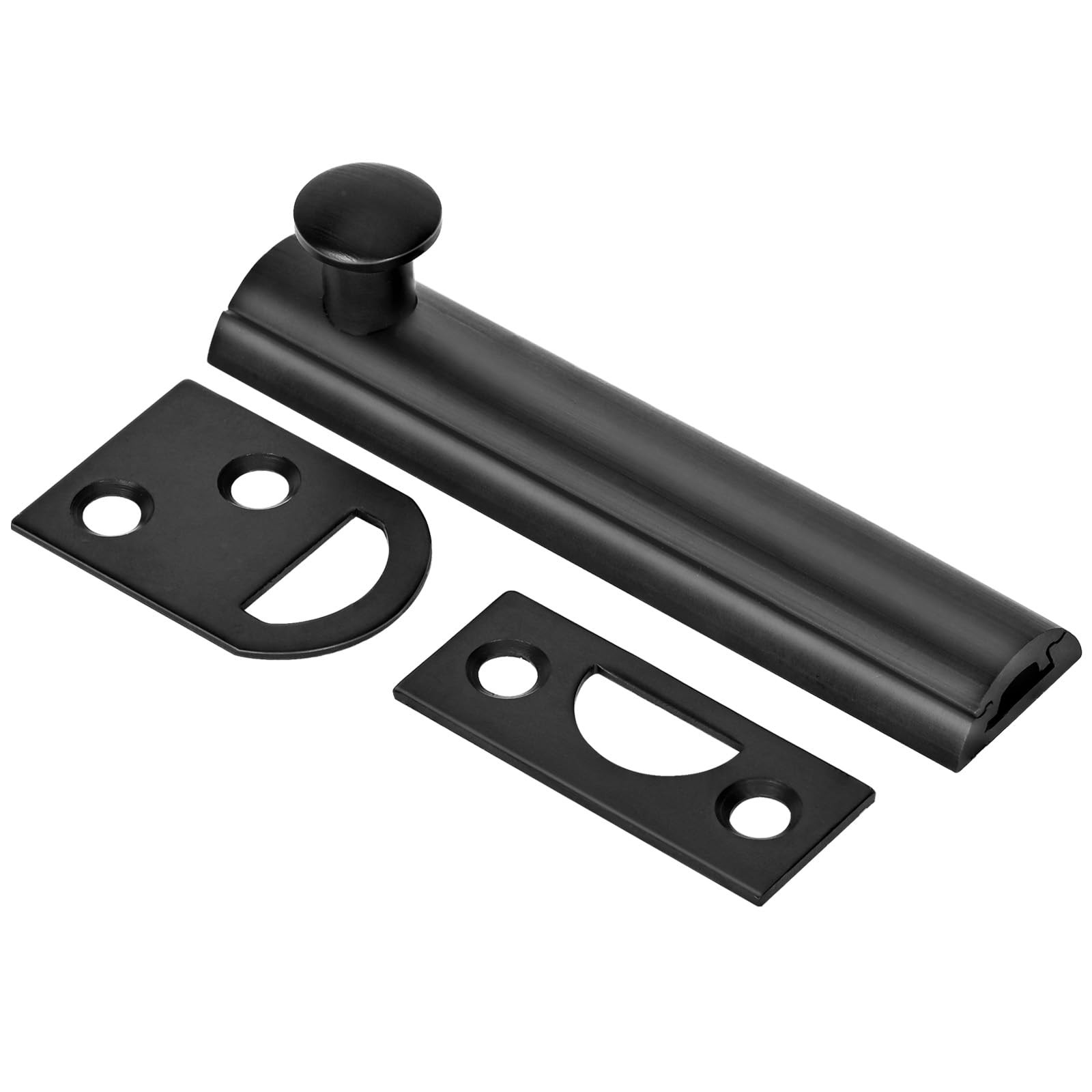 Solid Brass Surface Bolt 3 Inch, Heavy Duty Concealed Slide Surface Door Bolt, B