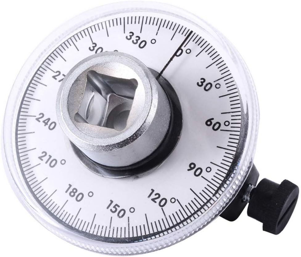 360° Adjustable Torque Wrench Angle Gauge for Mechanics - Lightweight
