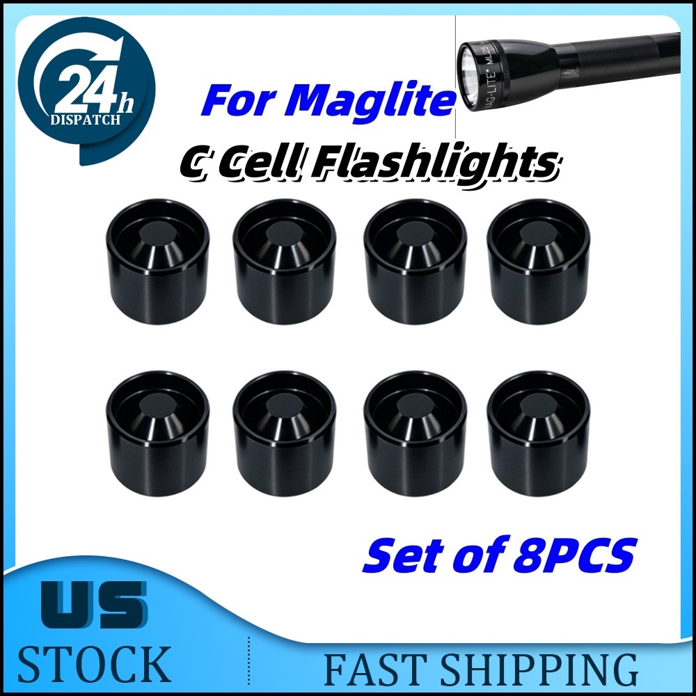 Non Freeze Anodized Aluminum Plugs For Maglite C Cell Dry Storage Hidden Cups