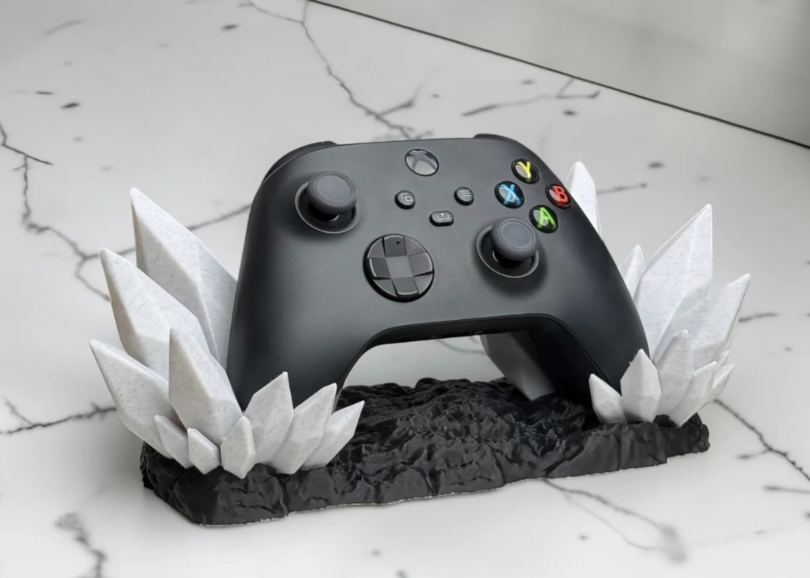 Xbox Series X/S Controller Stand Crystal Rock Dock Holder 3D Printed Display
