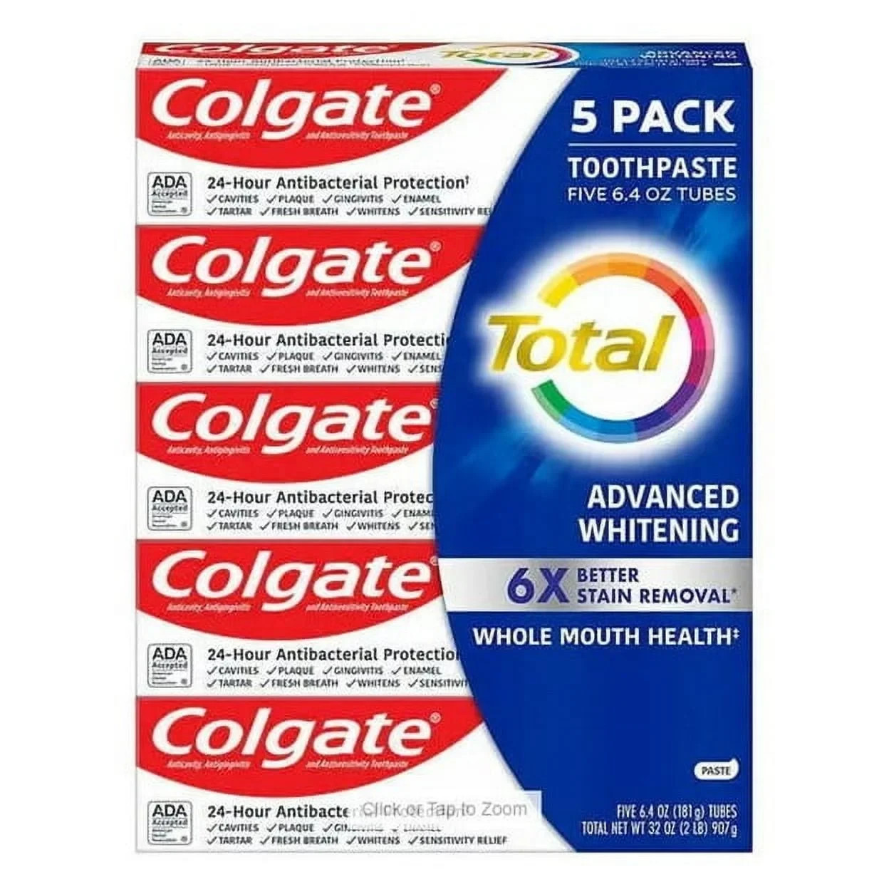Colgate Total SF Advanced Whitening Toothpaste 6.4 oz
