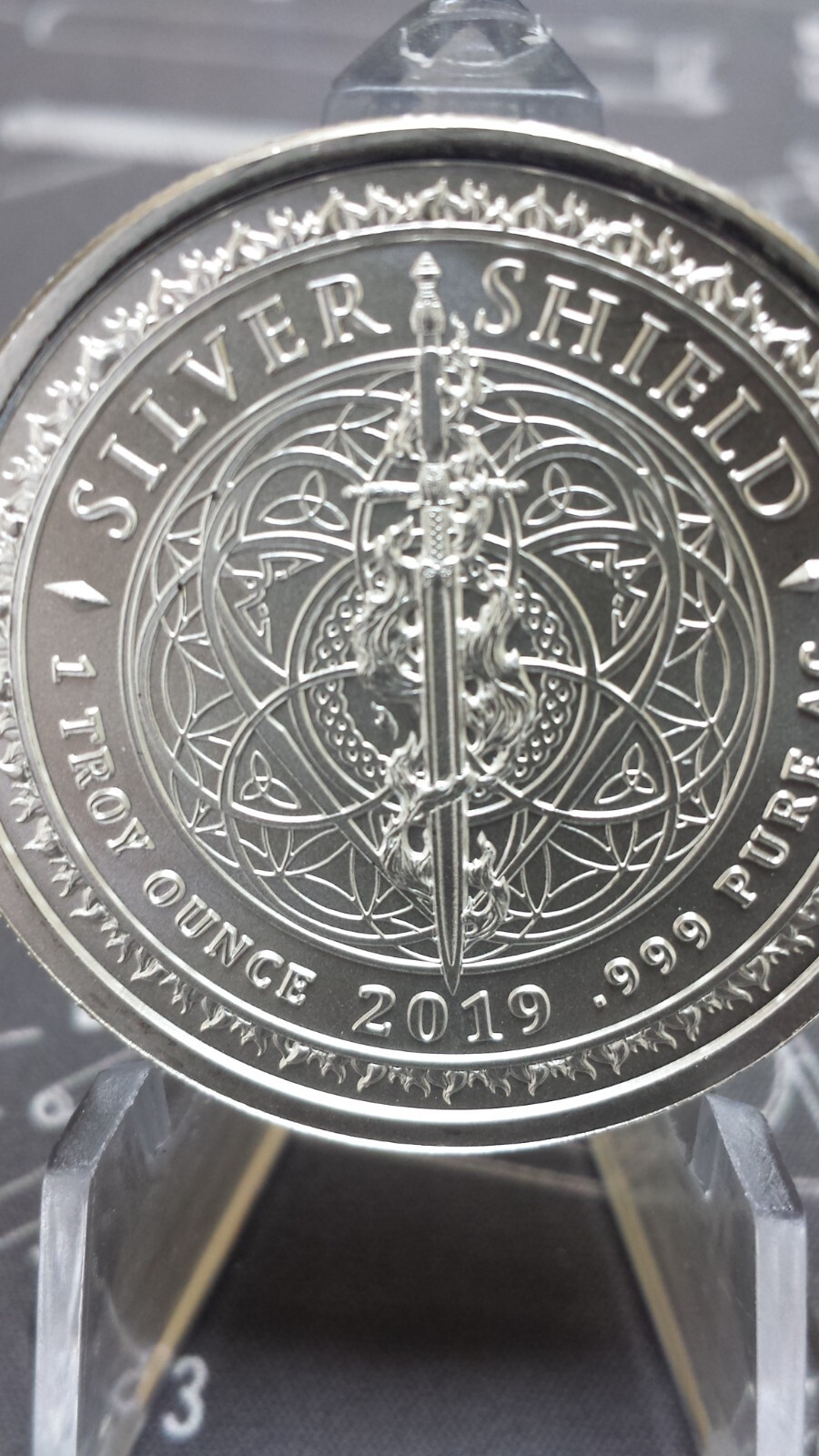 2019 Rate Reaper 1 Oz. BU Silver Shield Mini Mintage Death of Dollar Series #18