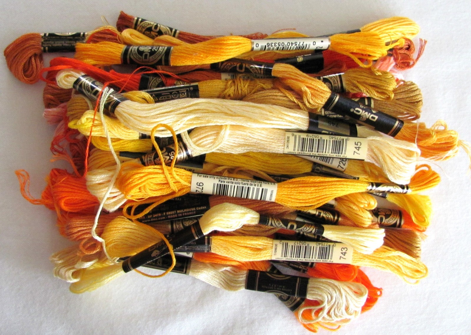 DMC Embroidery Floss Thread 100% Cotton 6 Strands 300+ Skeins (full & partial)