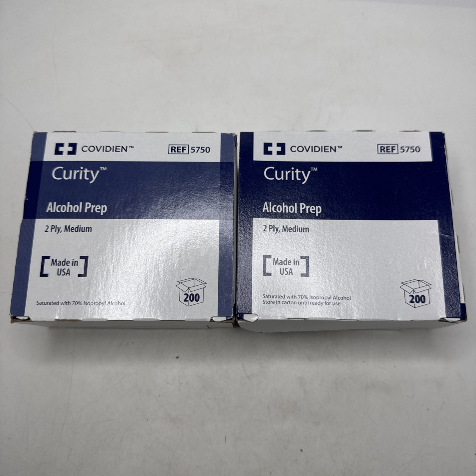 Webcol Alcohol Wipes 2Ply Medium 200 Count Lot 2
