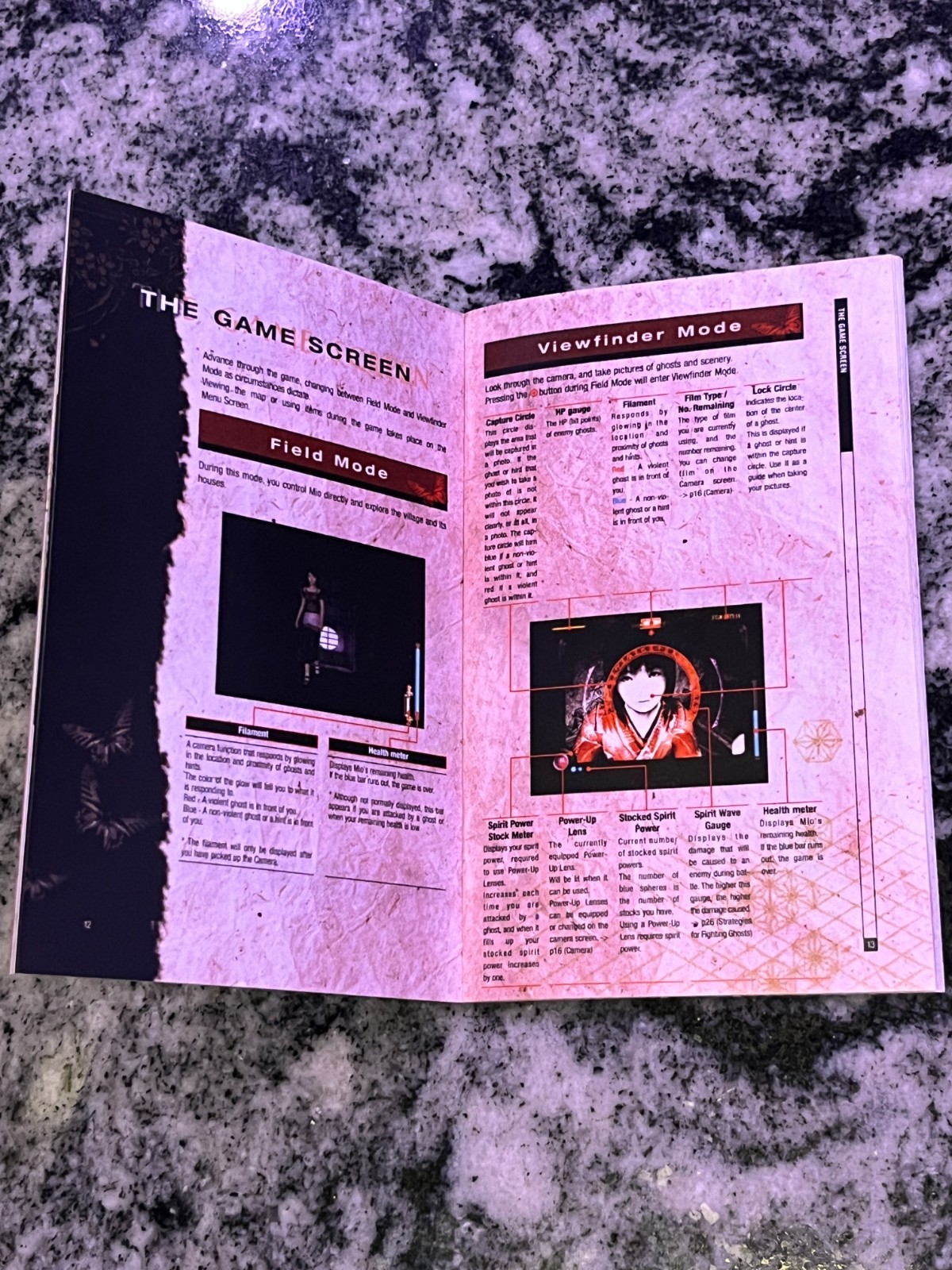 Replacement Manual for - Fatal Frame 2 - Sony PS2 Instruction Booklet