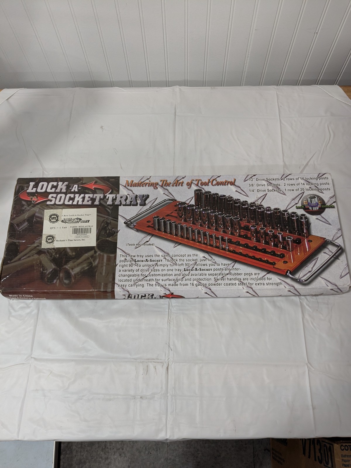 Mechanic's Time Saver 76 Pc Capacity Locking Socket Organizer Tray MTS-LAST