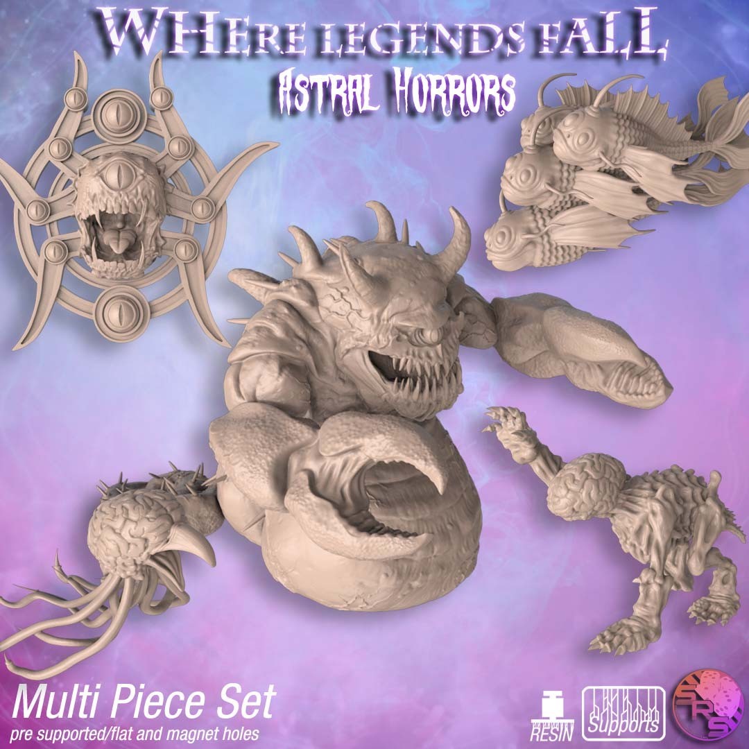 Astral Horrors Encounter Pack – Resin Miniatures | Eldritch RPG & Wargaming Mod