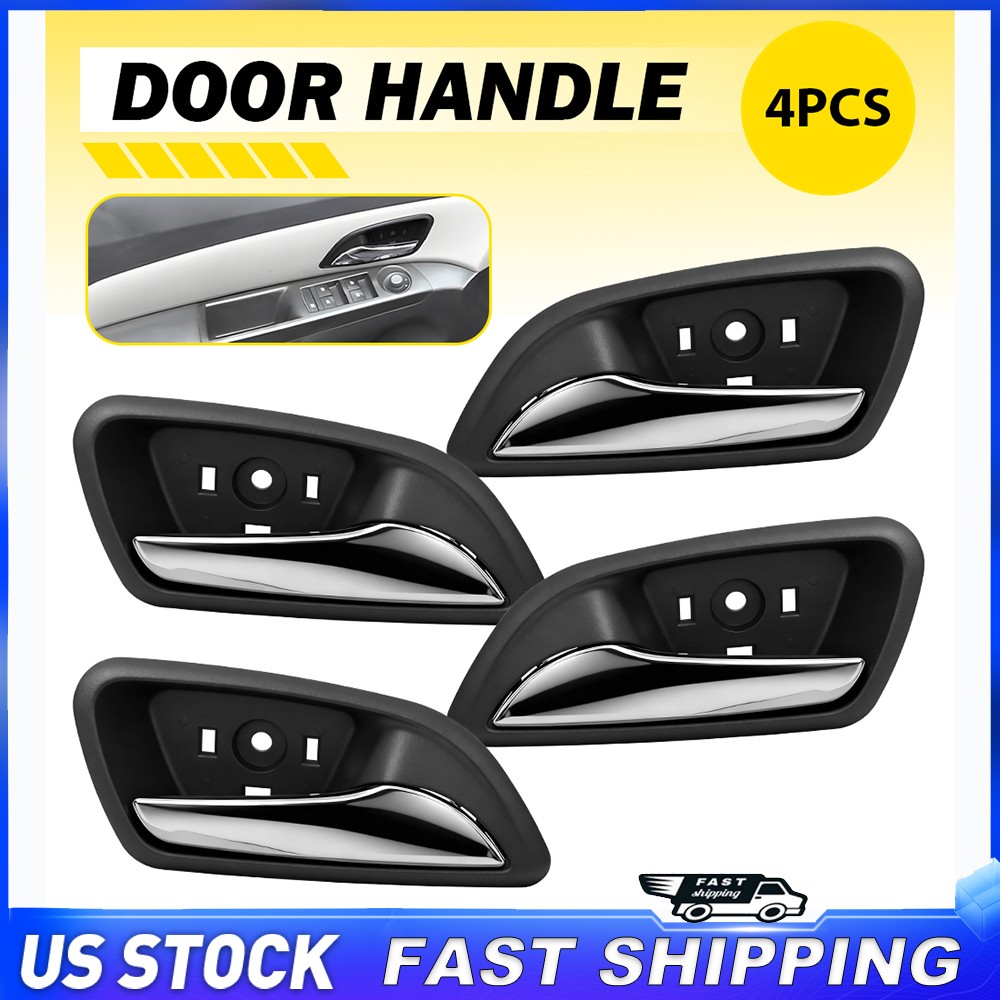 Interior Door Handle For 11-15 Chevrolet Cruze Front&Rear Left Right Inner Black