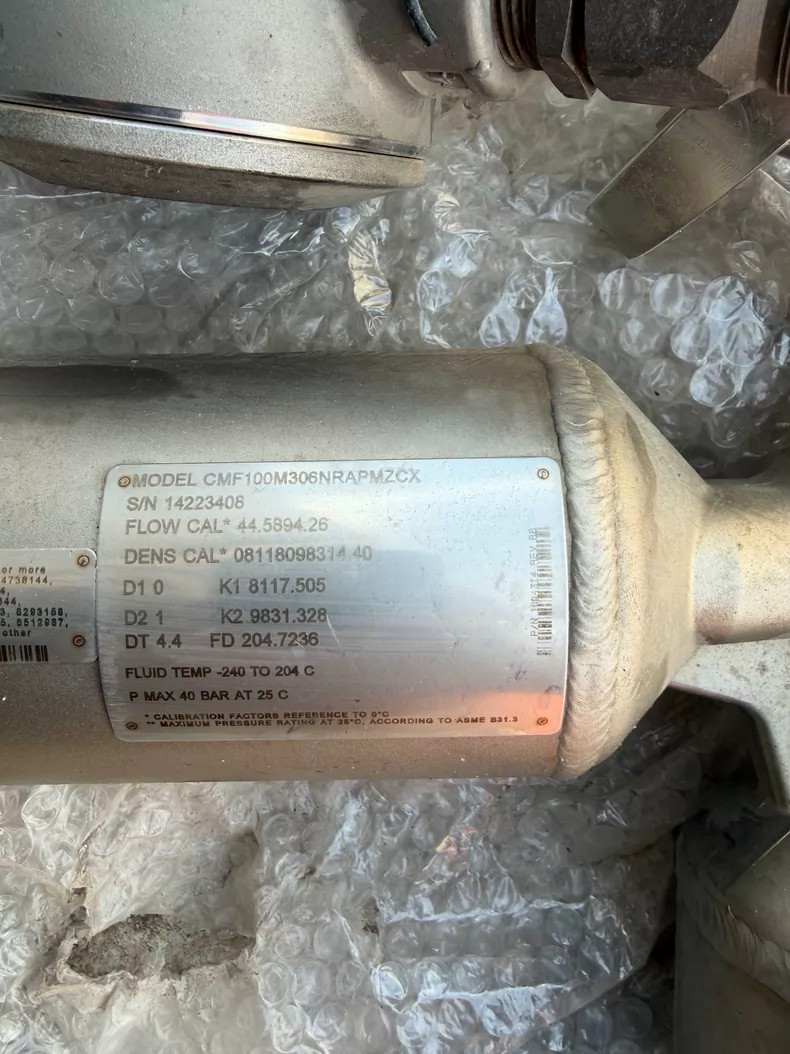 Micro Motion CMF100M306NIRAPMZCX Flow Sensor Used 1PCS